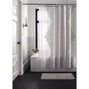 Project 62 black and white shower curtain
